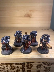 Warhammer 40K: Crimson Fists Space Marine - Sternguard Veteran Squad - Painted - Picture 1 of 4