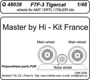 CMK 129-Q48038 - 1:48 F7F-3 Tigercat Wheels for Revell Kit - New - Imagen 1 de 1