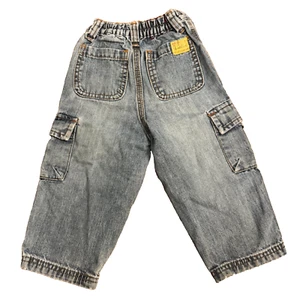 VTG Levi Cargo Jeans Toddler Baby Boy 24 Mos 80-90's Levi's Skater Loose Fit - Picture 1 of 15
