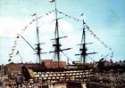 The "Victory" at Portsmouth, Hampshire : Vintage Postcard.