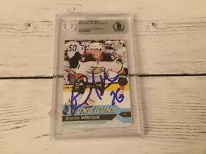 Brandon Montour Signed 2016/17 Upper Deck Young Guns Card RC Beckett BAS BGS a - Picture 1 of 2