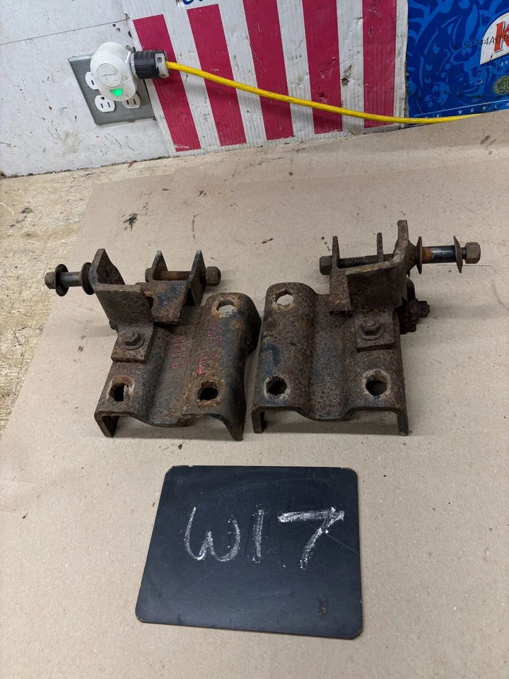 1981 86 87 DODGE D350 W350 W300 REAR LEAF SPRING MOUNT PLATES DANA 70 HOME MADE? - Image 1 of 4