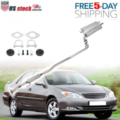 Exhaust System Middle Resonator Pipe and Muffler For Toyota Camry 2.2L 1997-2001 - Image 1 of 4