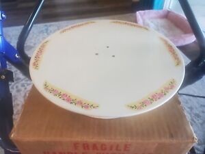 Vintage Musical Cake Plate. 1950s. Works Perfect! Spins & Plays Happy Birthday!