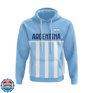 Eibbuiy Soccer Pullover Hoodie Flag Sweatshirt Fashion Casual Pri - Picture 1 of 5