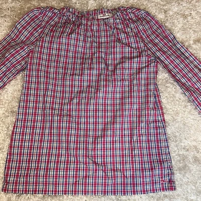 Vineyard Vines long sleeve top Girls Medium Sz 10 12 Cotton Pockets - Image 1 of 4