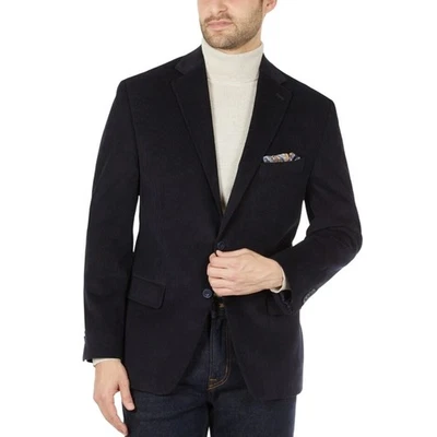 Michael Kors Sport Coat Corduroy Cotton Navy Men's Classic-Fit Blazer Size 54L - Image 1 of 4