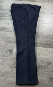 Vintage 70’s Levis 517 Blue Dacron Polyester USA Made 32x28 Bootcut Scoville Zip - Bild 1 von 10