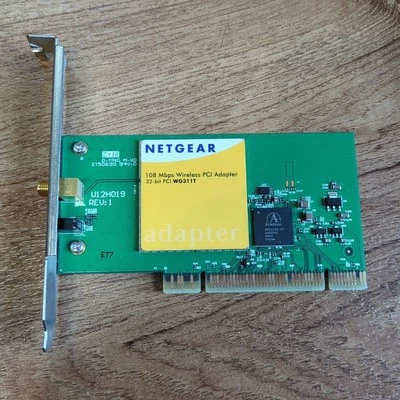 Netgear 108 Mbps Wireless PCI Adapter 32-bit PCI WG311T - No Antenna - Image 1 of 2