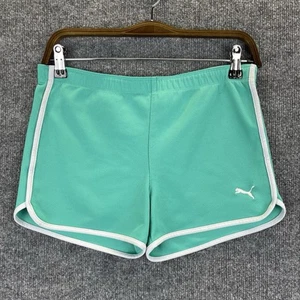 Puma Shorts Girl’s Large Green Stretchy Summer Running Athletic - Picture 1 of 11
