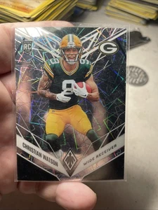 2022 Panini Phoenix Rookies Silver Lazer Christian Watson #119 Rookie RC - Picture 1 of 2
