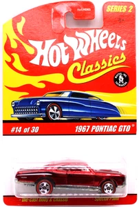 Hot Wheels Classics Series 2 #14 1967 Pontiac GTO SF red RL5spk's - Picture 1 of 4