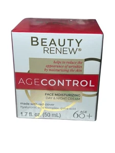 Beauty Renew Age Control Face Moisturizer Day & Night Cream 1.7oz Anti-Aging 60+ - Picture 1 of 3