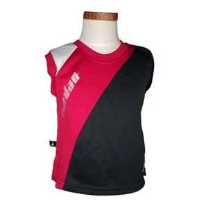 Air Jordan Jumpman Toddler Mesh Basketball Jersey Size 2T Red Black Sleeveless - Picture 1 of 15