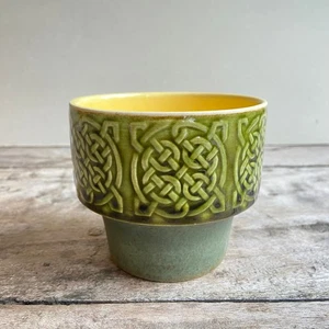 Vintage Kilrush Ceramics Plant Pot Planter Irish Pottery 60s 70s Celtic - Picture 1 of 6