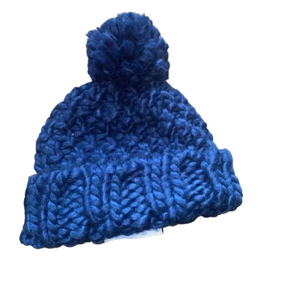 Mossimo Supply Tejido a Mano Invierno Pom Pom Gorro Azul Marino Talla Única Se Adapta a la mayoría Foto 1 de 4