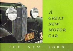 1932 FORD V-8  PASSENGER CAR SALES BROCHURE - Picture 1 of 1