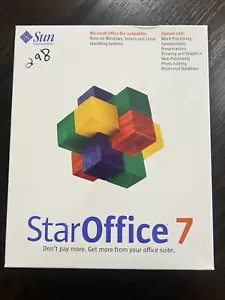 Sun Microsystems Star Office 7 Suite Computer Software Java 2004 NEW SEALED - Picture 1 of 6