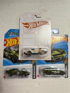 2-2025 Hot Wheels '68 Corvette Gas Monkey Garage 1- Gold And White - Picture 1 of 1