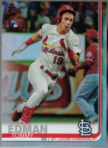 2019 Topps Update Rainbow Foil Baseball #US84 Tommy Edman Rookie Card RC - Picture 1 of 2