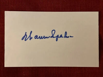 Warren Spahn- HOF Braves Pitcher - Signed 3x5 Index Card - Image 1 of 3