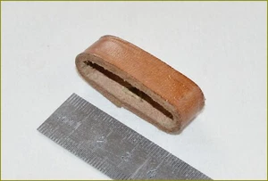 Military leather Ring Loop for soldier's brown Belt - Picture 1 of 2