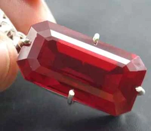 54.25 Ct  EGL Certified Natural RUBY 925 Solid Silver Pendant Loose Gemstone - Picture 1 of 9