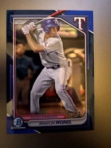 Bowman Draft 2024 - refractor azul cromo #BDC-169 Braylin Morel/150 (RC) - Imagen 1 de 3