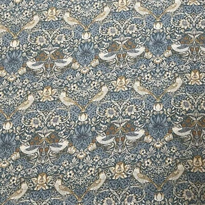 William Morris Strawberry Thief 3.3mtr 100% Cortina de Algodón Cojín Ciego Tela - Imagen 1 de 6