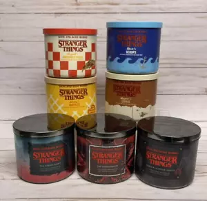 Bath & Body Works Stranger Things 3-Wick Candles Complete Set of 7 - Picture 1 of 20