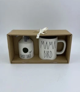 Rae Dunn Mama Bird Mug Baby Bird House Gift Set Artisan Collection New in Box - Picture 1 of 2