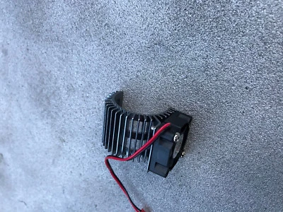 Motor Heatsink + Cooling Fan for Traxxas 1/10 Slash 4x4 VXL Grey - Image 1 of 2