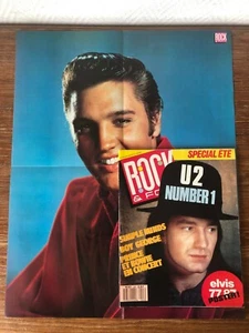 Revue ROCK AND FOLK Nr 243 (07-1987) U2 + Poster Elvis Presley - Picture 1 of 1
