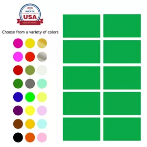 Etiquetas de nombre rectangulares etiquetas de codificación de colores pegatinas móviles de 2x1,2 pulgadas - Imagen 1 de 22