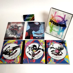 Spider-Man Into the Spider-Verse Premium Edition 4K ULTRA HD+3D+2D Blu-ray Used - Picture 1 of 15
