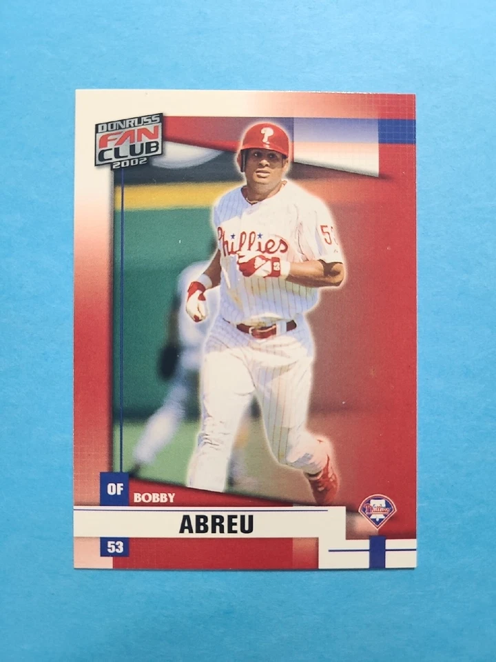 BOBBY ABREU 2002 DONRUSS FAN CLUB BASEBALL CARD # 200 G6412 - Image 1 of 1