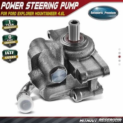 Power Steering Pump For Ford Explorer Mountaineer 4.6L 2006 2007 2008 2009 2010 - Image 1 of 4