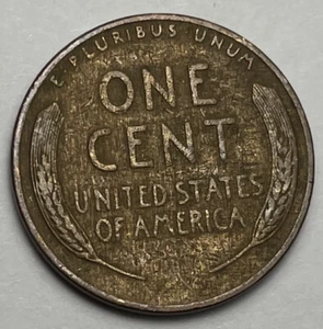 1940 Lincoln wheat penny woody improper alloy error us cent nice condition #225 - Picture 1 of 2