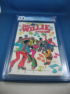 FAST WILLIE JACKSON 1 CGC 7.5 SCARCE WHITE PAGES 1976 - Picture 1 of 2