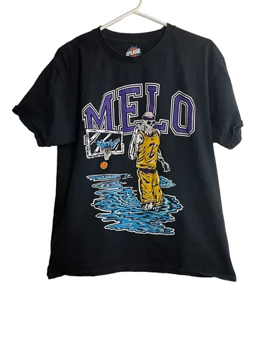 Splash T Shirt Mens L Carmelo Anthony LA Lakers Black Basketball Number 7 Melo Cover
