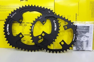 Osymetric BCD 110mm x 4Bolt 9100/9150/8000/8020/8050/R8070 Bicycle Chainring Set - Image 1 of 4