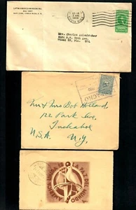 Lot2w Lot 6 Covers 1920-40s  Brazil Columbia Costa Rica Habana  Mexico Dove O La - Picture 1 of 4
