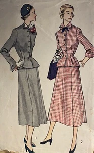 VINTAGE SIMPLICITY 1940-50sSKIRT SUIT SEWING PATTERN 3104 SIZE 20  38" BUST - Picture 1 of 3
