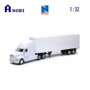 NewRay 1:32 Scale White Kenworth T700 Long Hauler Truck Diecast Model - Picture 1 of 1
