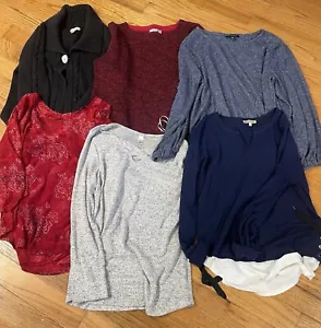 Women’s Sweater Lot 6 Mix sweaters Size Large a Few NWOT - Picture 1 of 16