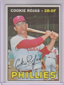 1967 TOPPS #595 COOKIE ROJAS PHILADELPHIA PHILLIES CENTERED TOUGH SP EX+ - Bild 1 von 2