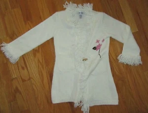 Amy Byer Girls Cream Embroidered 7-8 L/S Sweater Great Preowned Condition CUTE! - Picture 1 of 3