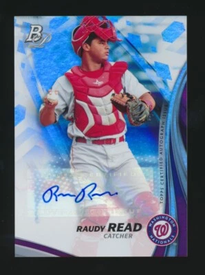 2017 Bowman Platinum Top Prospects AUTOGRAPHS -RAUDY READ (Washington Nationals) - Image 1 of 2