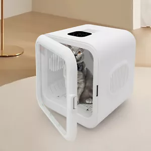 62L/56.3QT Puppy Drying Machine Portable Cat Dryer Box Pet Dryer Machine 800W - Picture 1 of 18