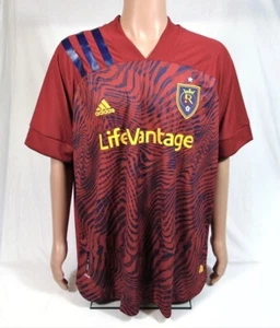 Men's Adidas Authentic Real Salt Lake 20/21 Home Authentic Jersey EH6191 Size XL - Picture 1 of 9